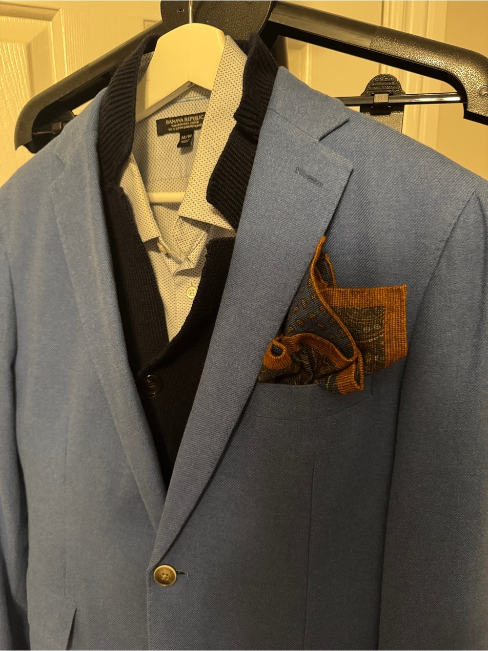 Hackett Men's Blue Sport Coat - Single-Breasted Blazer Only